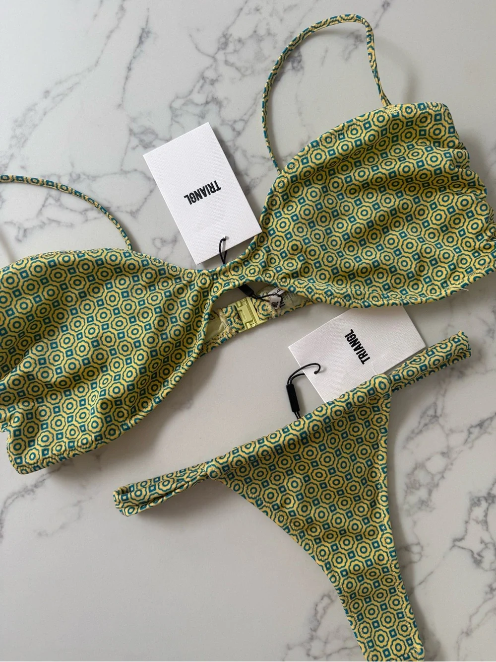Triangl Swimwear Stell Scoop Crop Bikini SET - Dise - Size L/XL